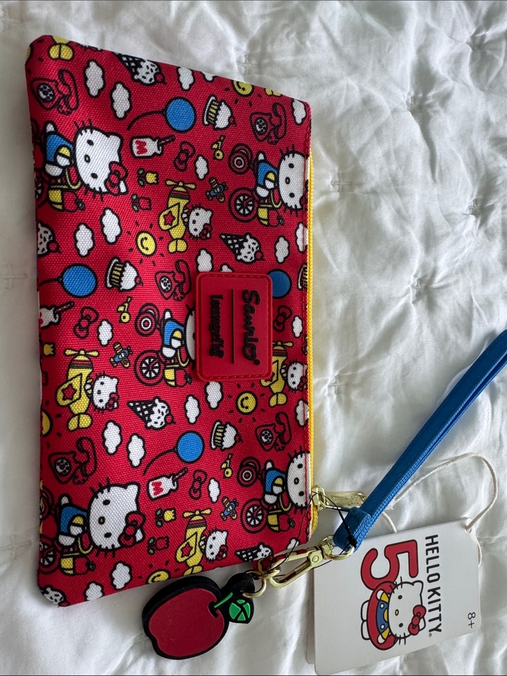 Loungefly Sanrio Hello Kitty 50th Anniversary Classic All- Over-Print Wristlet